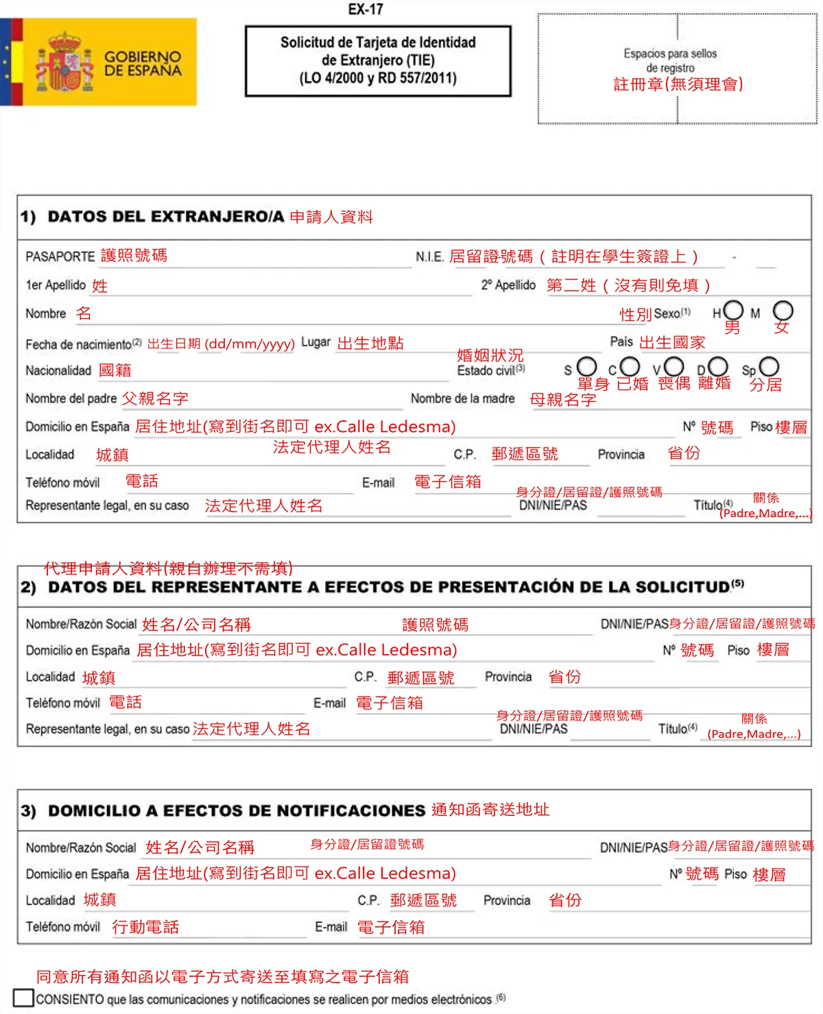 Tasa Modelo 790 Codigo 012 繳費單填寫教學