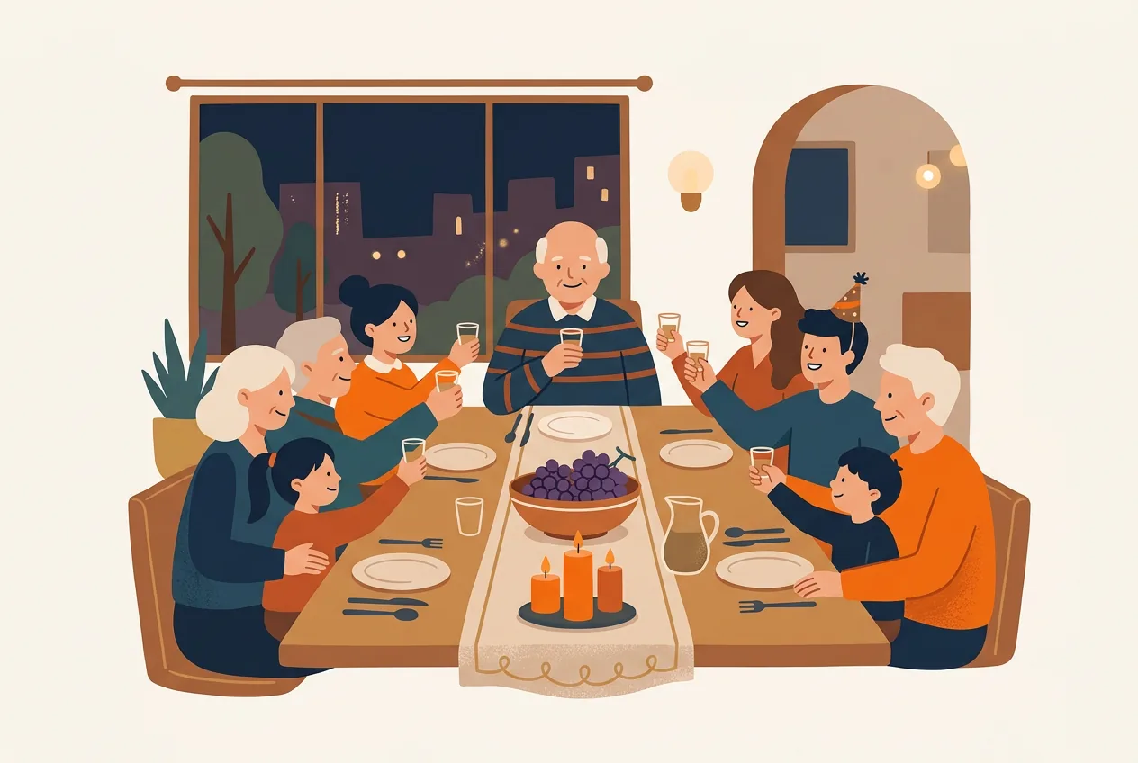 西班牙文新年祝福語：家人朋友愛人同事